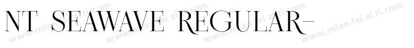NT SEAWAVE REGULAR字体转换